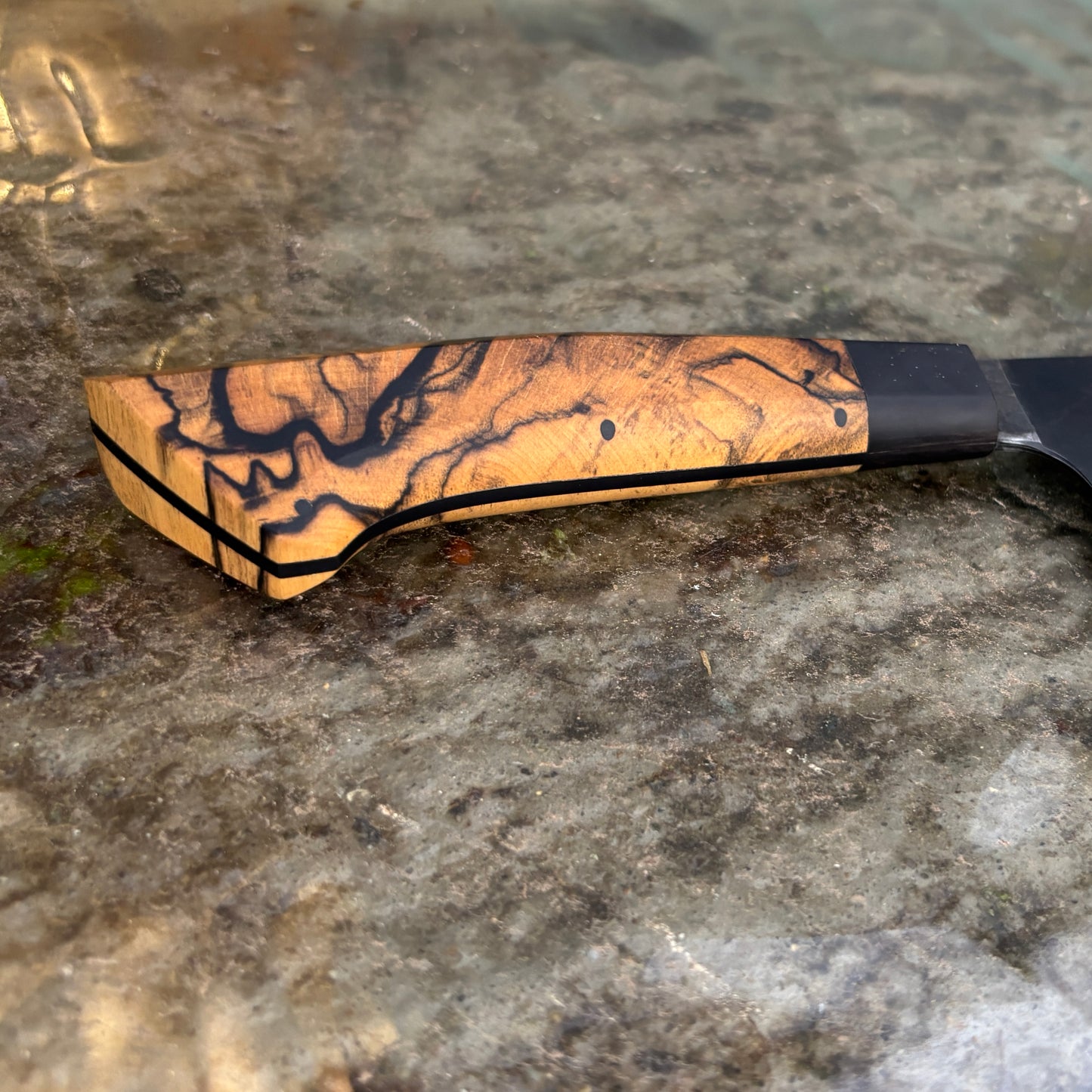 7" / 175mm Bunka Dark Mai 80CRV2 Moon Ebony & Buffalo Horn