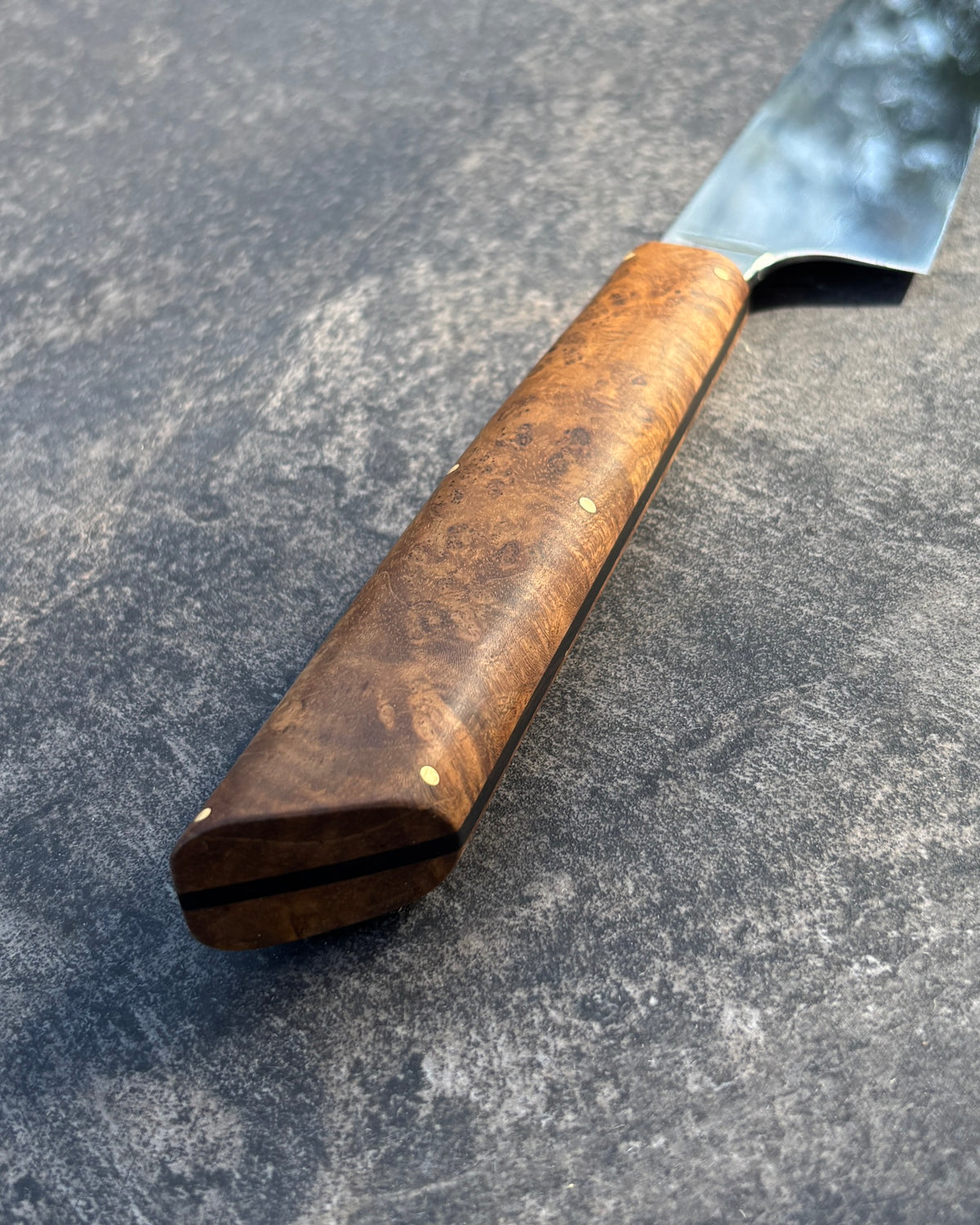145 x 43mm Petty 26C3 with Hamon & Teak Burl Handle