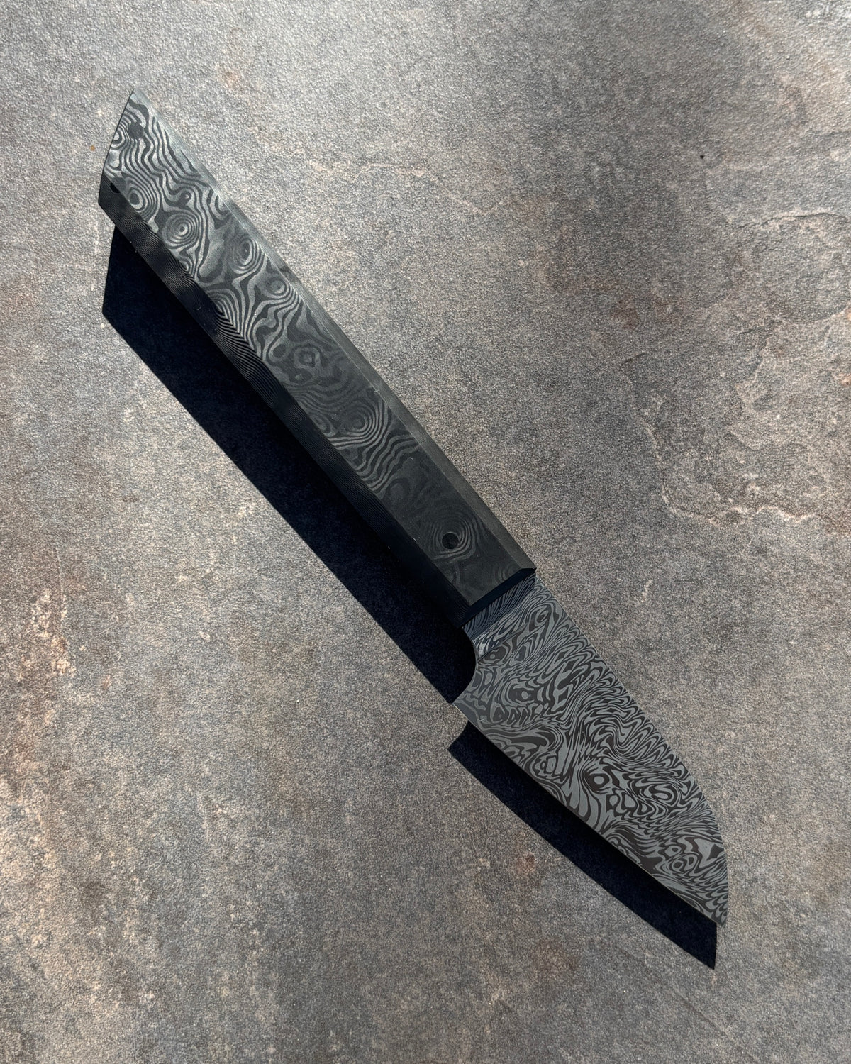 65 x 25mm Paring Damasteel Jörmungandr & Fatcarbon Black Dunes