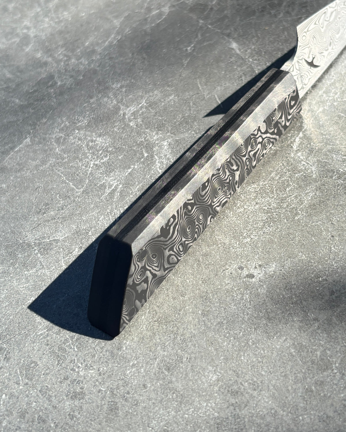75 x 32mm Paring Damasteel Vinland & Fatcarbon Black Dunes