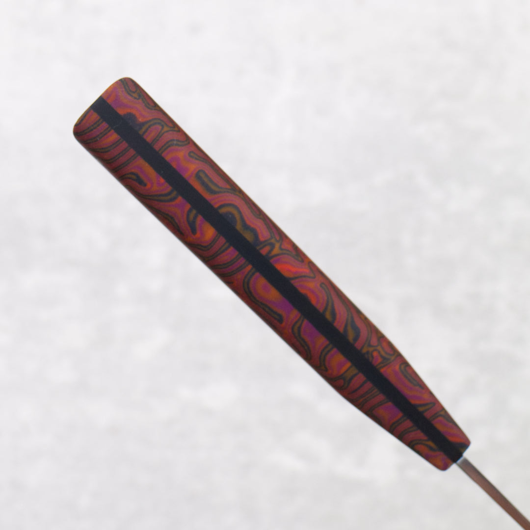 3.5" Paring AEB-L Crazy Micarta Red & Black