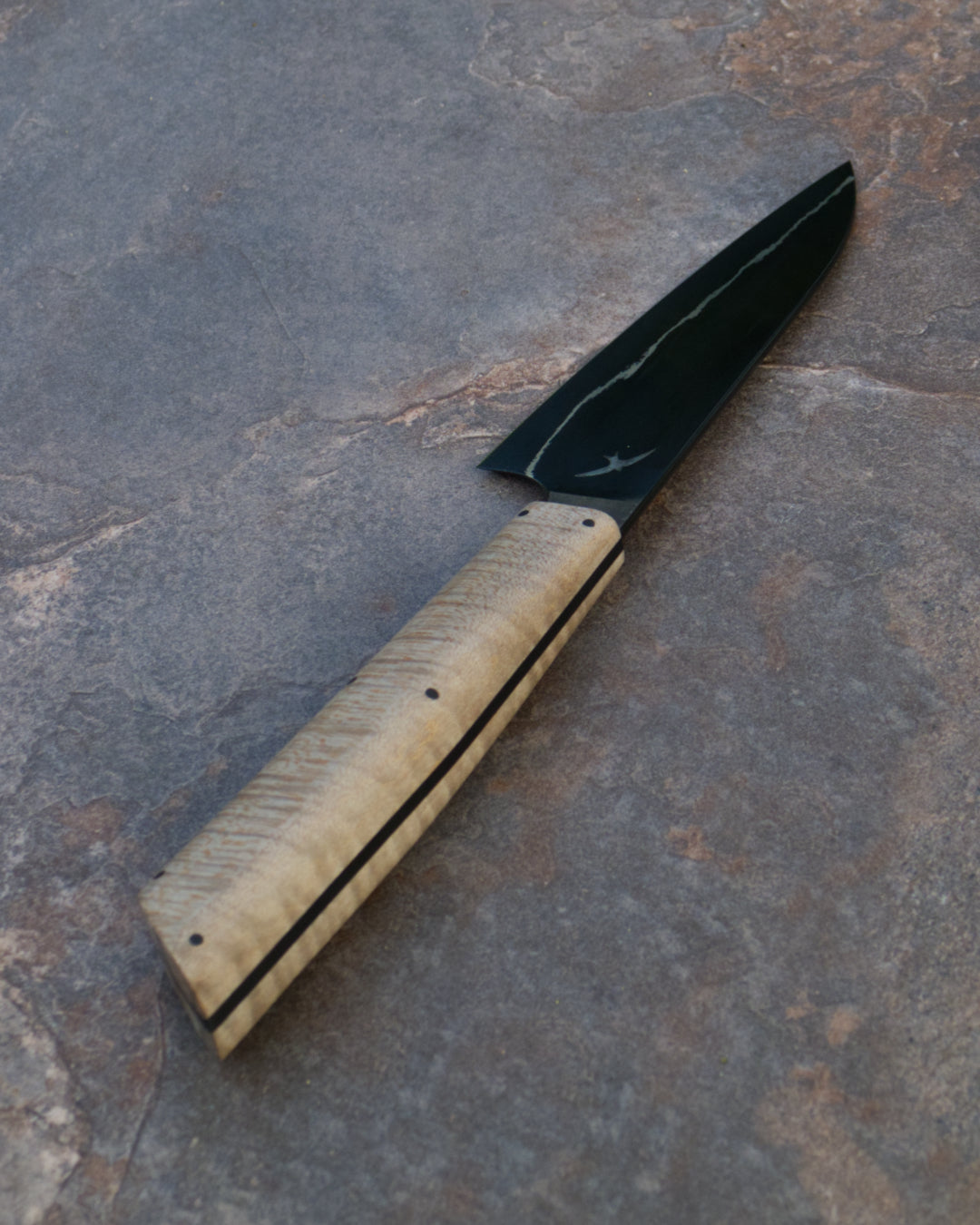 5" / 125mm Petty Dark Mai 80CRV2 & Curly Sycamore