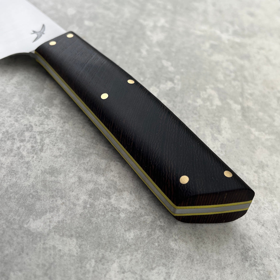 4.5" Petty AEB-L Crosscut Wenge & Yellow G10
