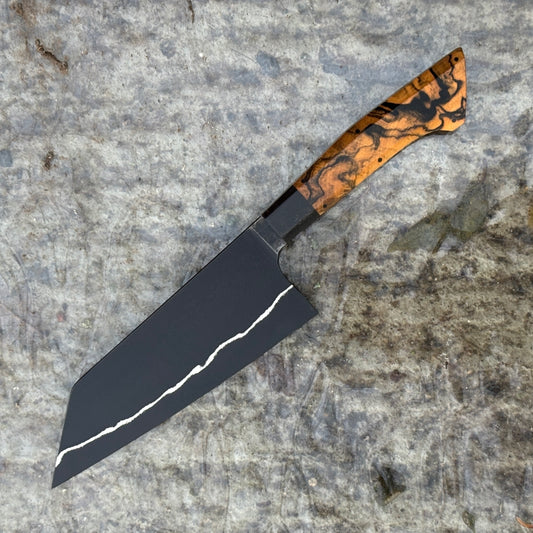 7" / 175mm Bunka Dark Mai 80CRV2 Moon Ebony & Buffalo Horn