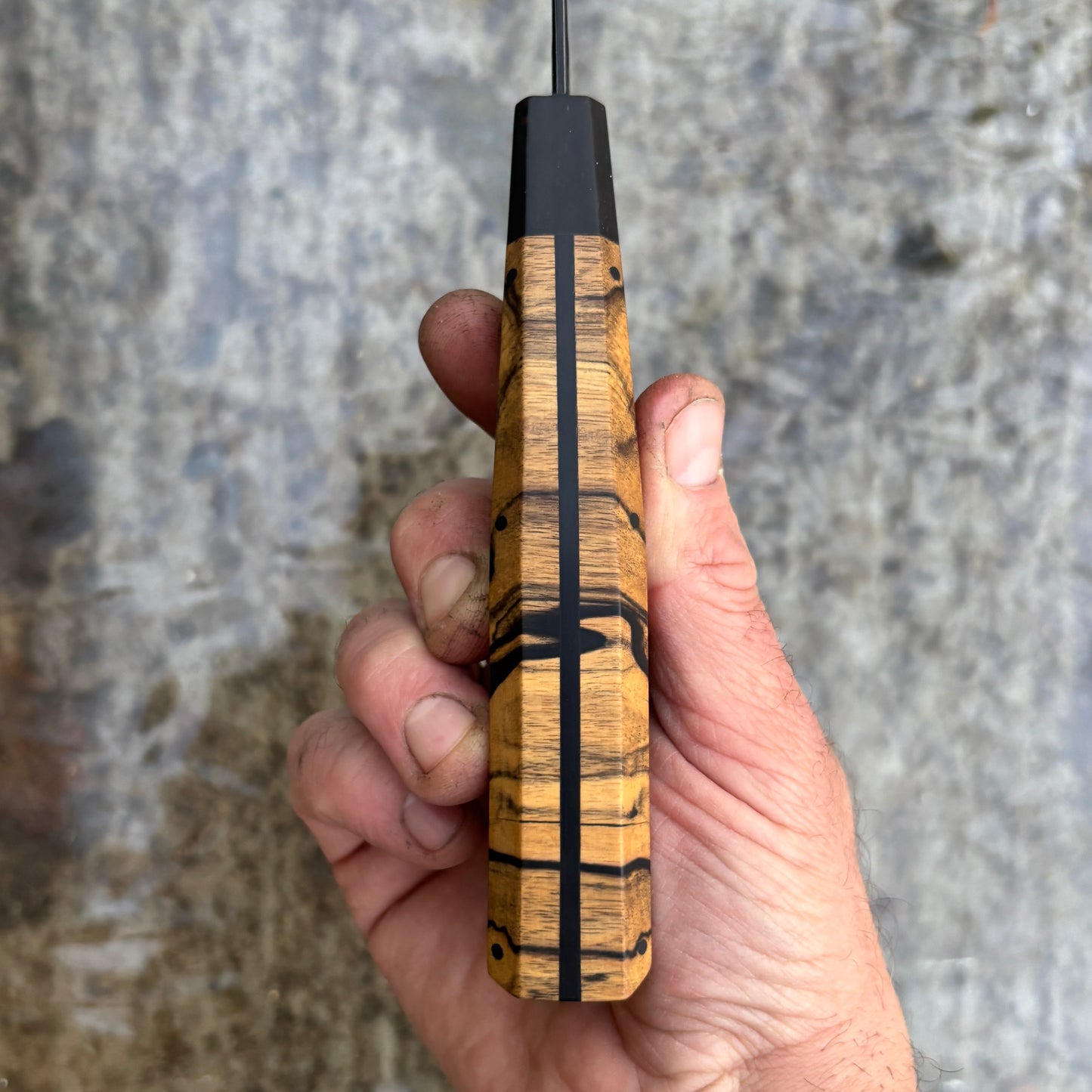 7" / 175mm Bunka Dark Mai 80CRV2 Moon Ebony & Buffalo Horn