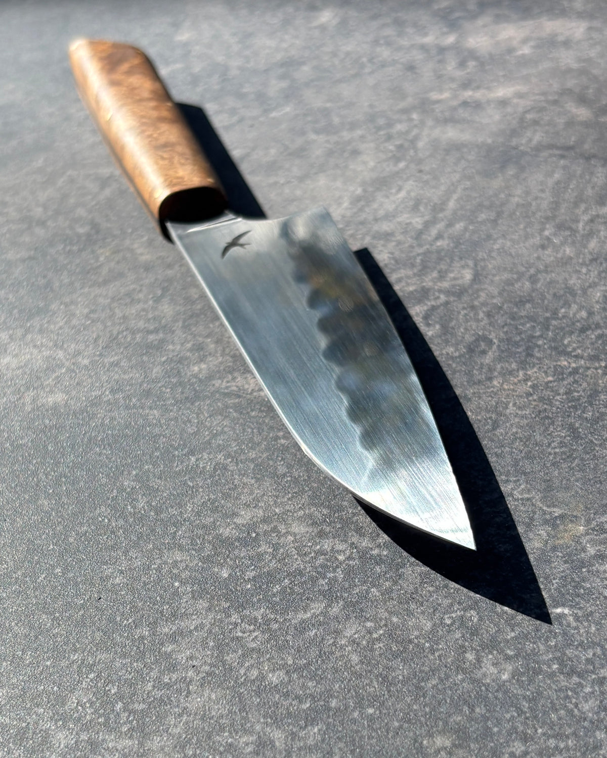 145 x 43mm Petty 26C3 with Hamon & Teak Burl Handle
