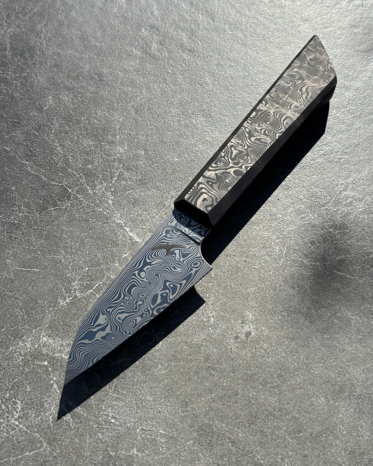 75 x 32mm Paring Damasteel Vinland & Fatcarbon Black Dunes