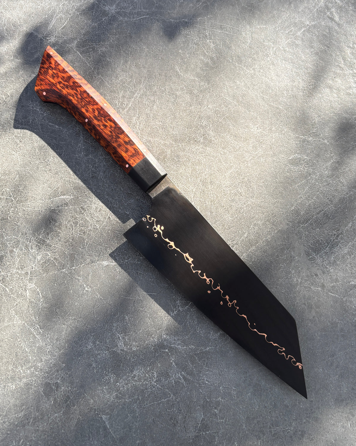 175 x 55mm Bunka Dark Cu Mai 80CRV2 Snakewood & Buffalo Horn