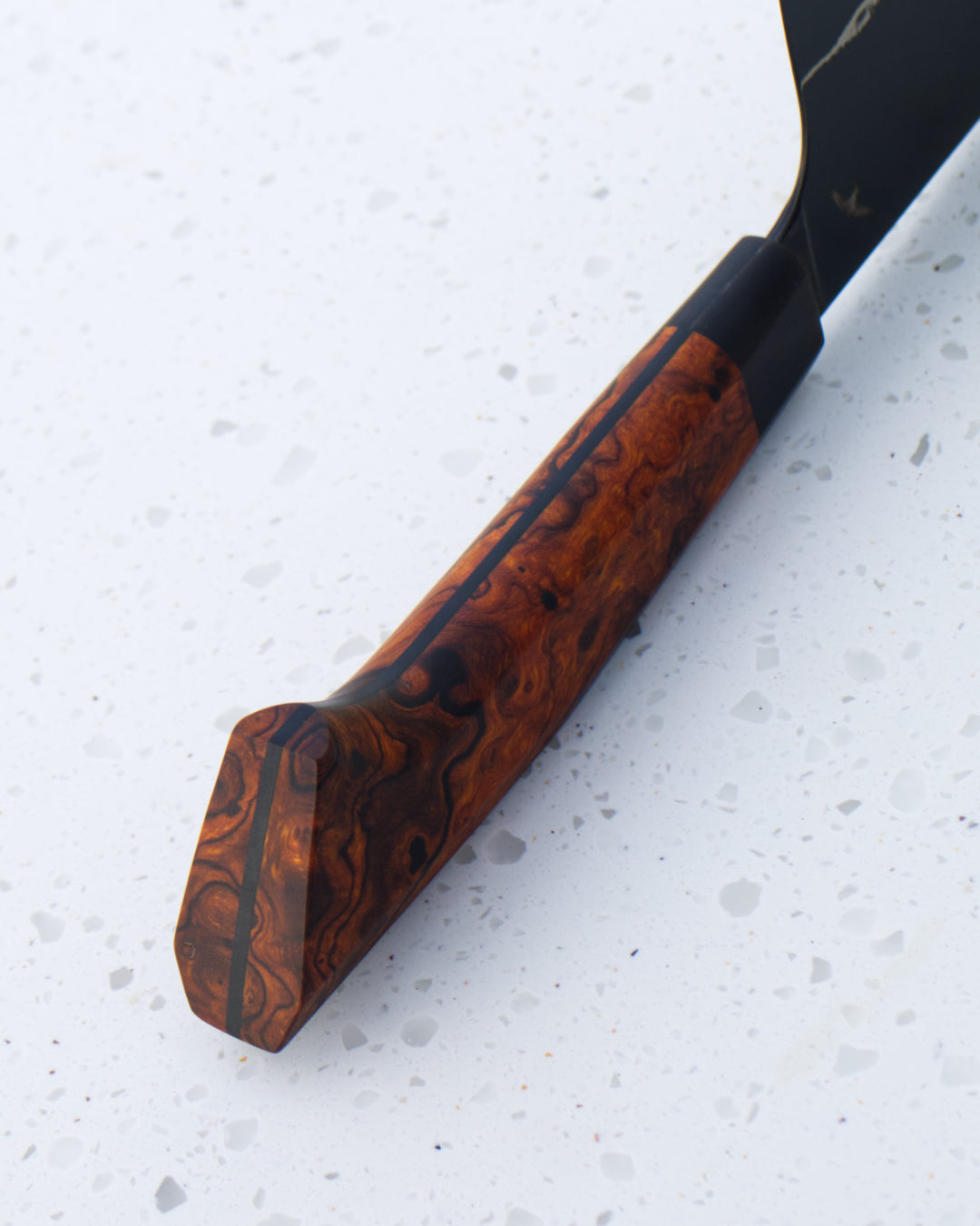 7" / 175mm Bunka Dark Mai 80CRV2 Desert Ironwood Burl & Buffalo Horn