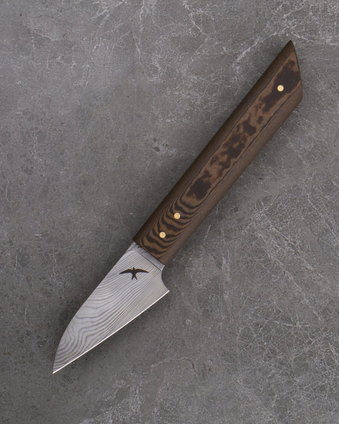 73mm / 3" Paring Damasteel Richlite Tanglewood