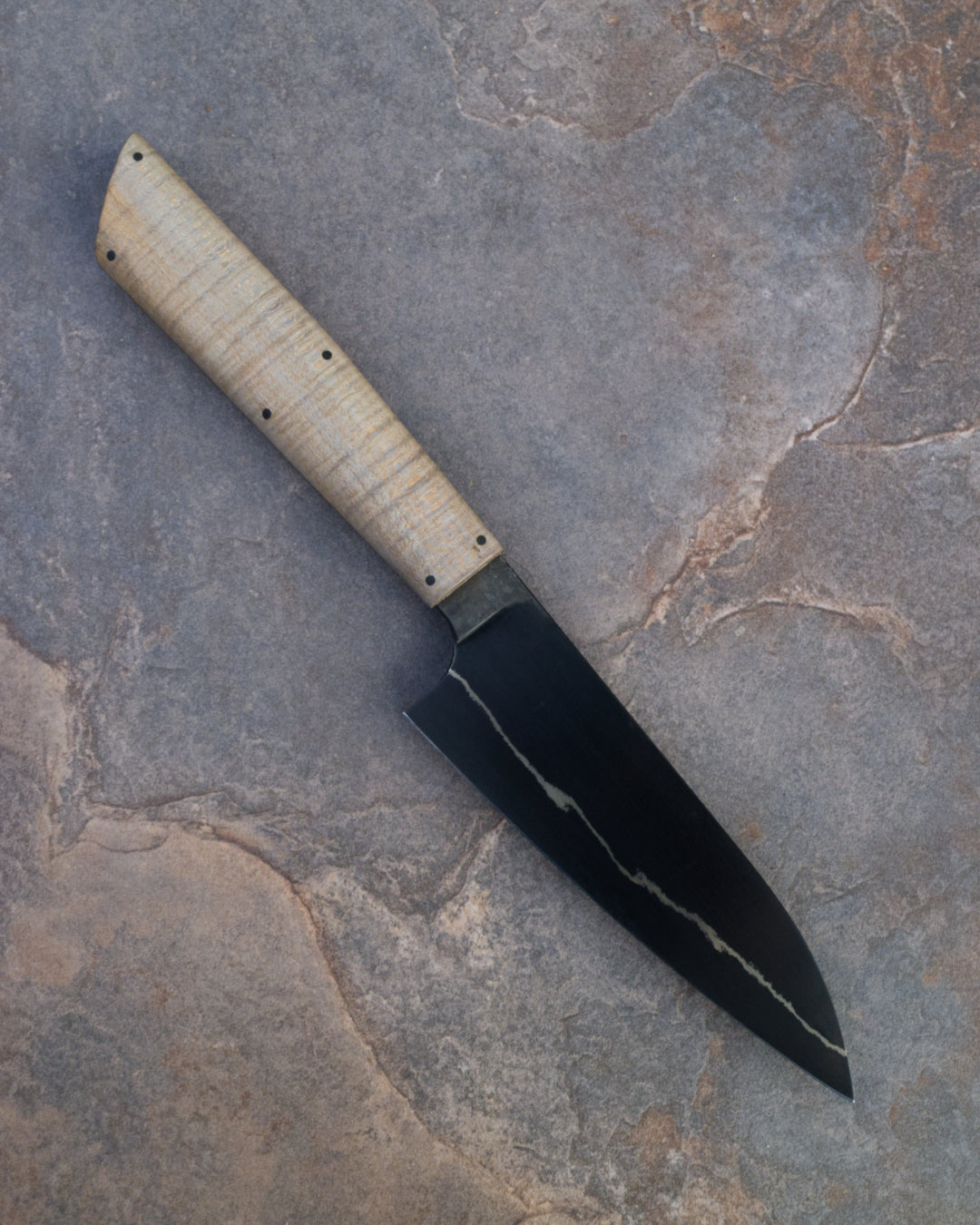 5" / 125mm Petty Dark Mai 80CRV2 & Curly Sycamore
