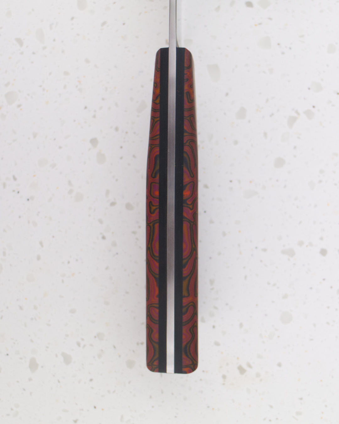 4.5" / 115mm Petty AEB-L Crazy Micarta Red & Black