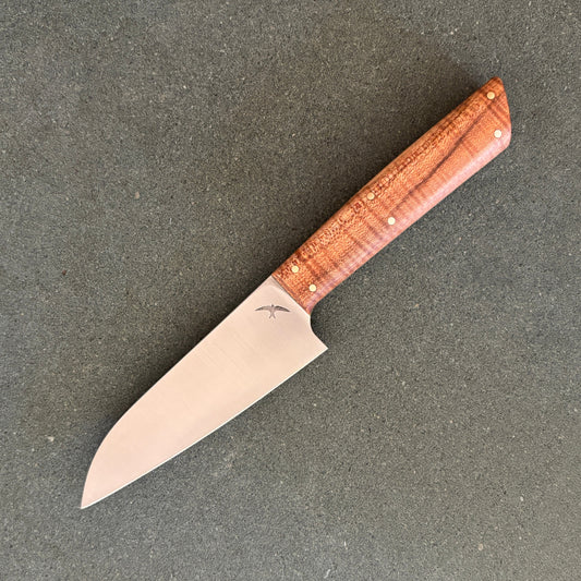 4.5" / 115mm Petty AEB-L Curly Sycamore & Green G10